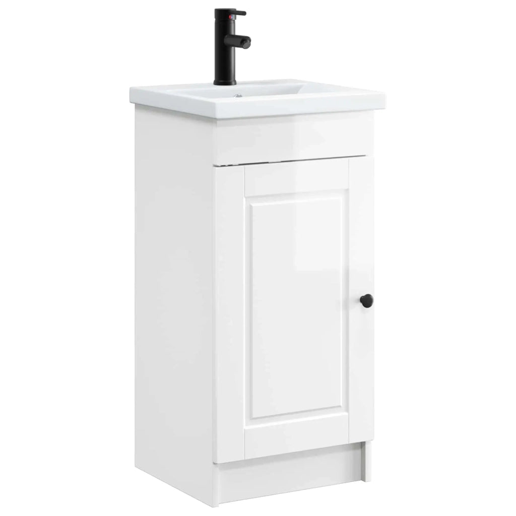 Mobile da bagno con lavabo Bianco Lucido 42 x 40 x 84,5 cm