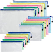 Documentenmap PVC Ritsmap Nettas con Cerniera per Ufficio, Papier, Cosmetici e Accessori da Viaggio, Organizzatori per Adulti Bambini Studenti
