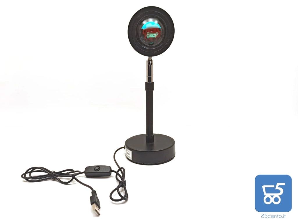 Lampada proiettore tramonto USB atmosfera LED luce notturna lampada da scrivania decorazione 5V