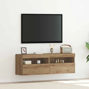 Mobile TV da parete 2 pcs rovere artigianale 60 x 30 x 40 cm 862209