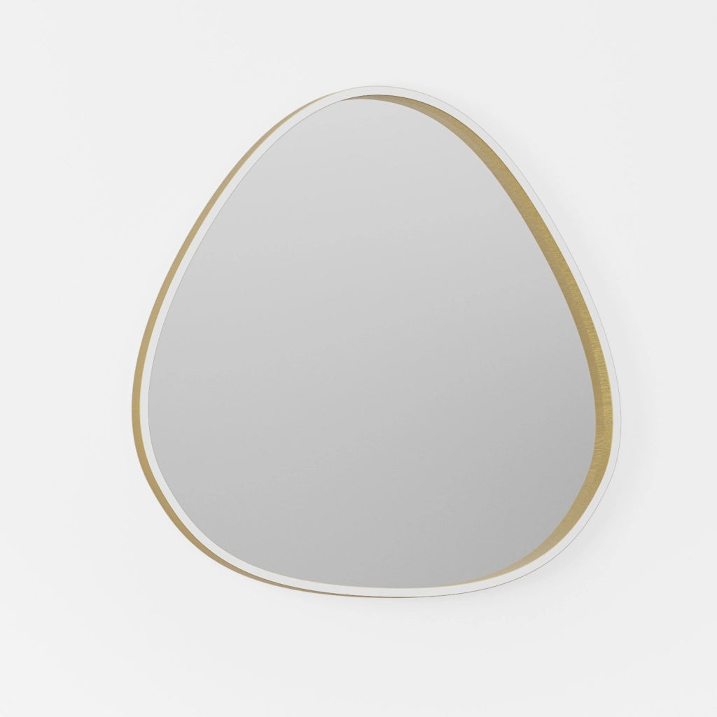 Ecaris A/G Lampada da Parete Specchio con Led 30W+5W CCT 3000K-4000K Dimmerabile, Struttura Alluminio Oro Spazzolato - Gealuce