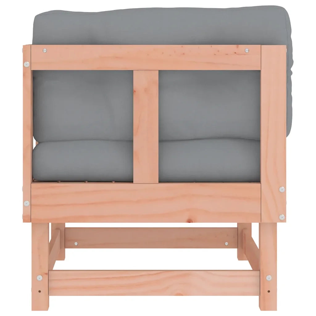 Divano Angolare con Cuscini-Sofa con Cuscini in Legno Massello di Douglas 764343