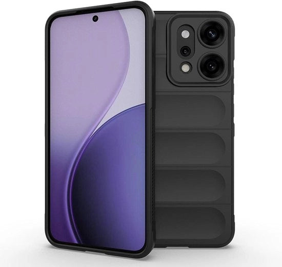 Hoesje Schokbestendig per Oppo Reno14 5G - TPU Bumper Siliconen Cover con Disegno Airbag