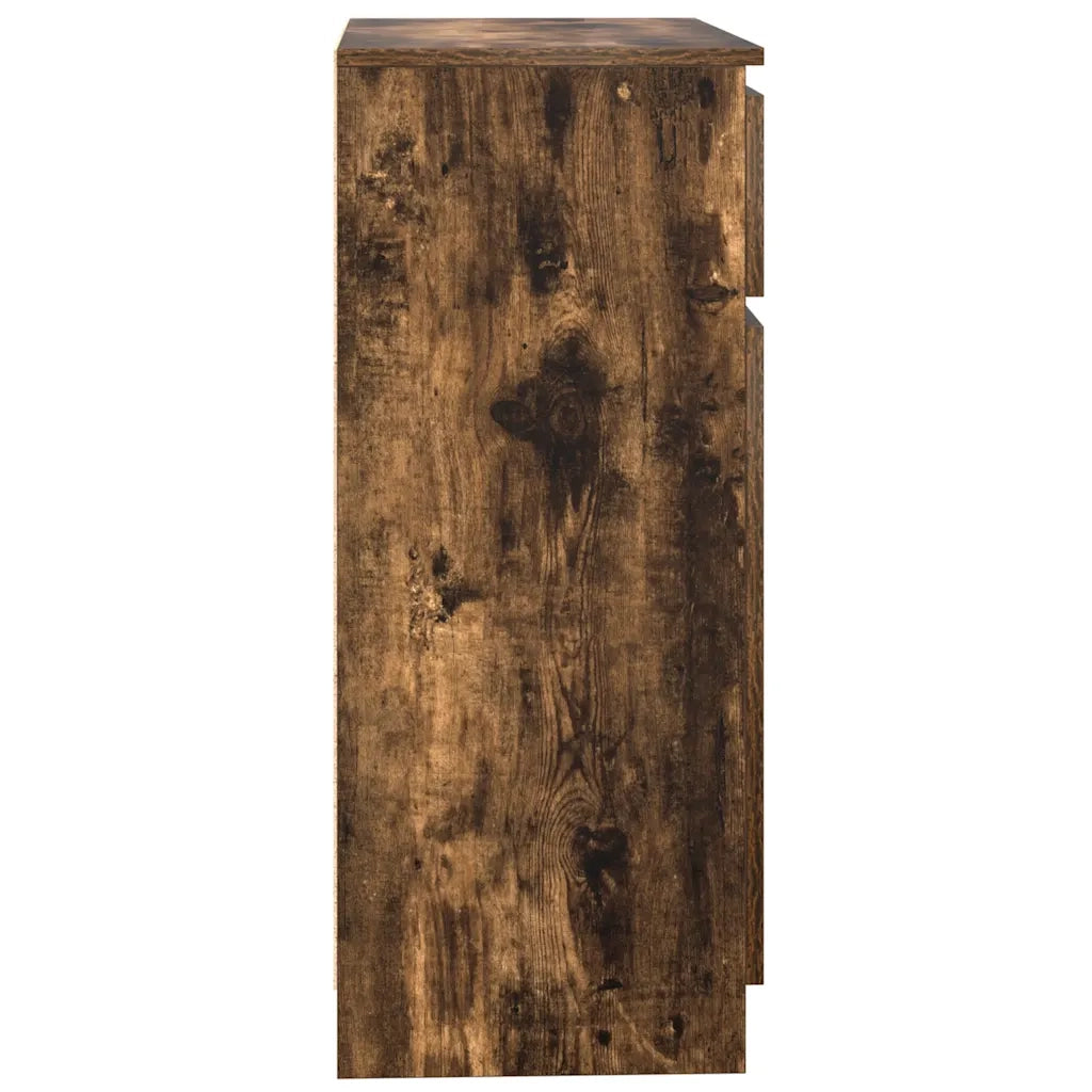Credenza | Madia | Buffet da pranzo | Armadio da pranzo con Cassetto Rovere Fumo 71x35x84 cm in Truciolato