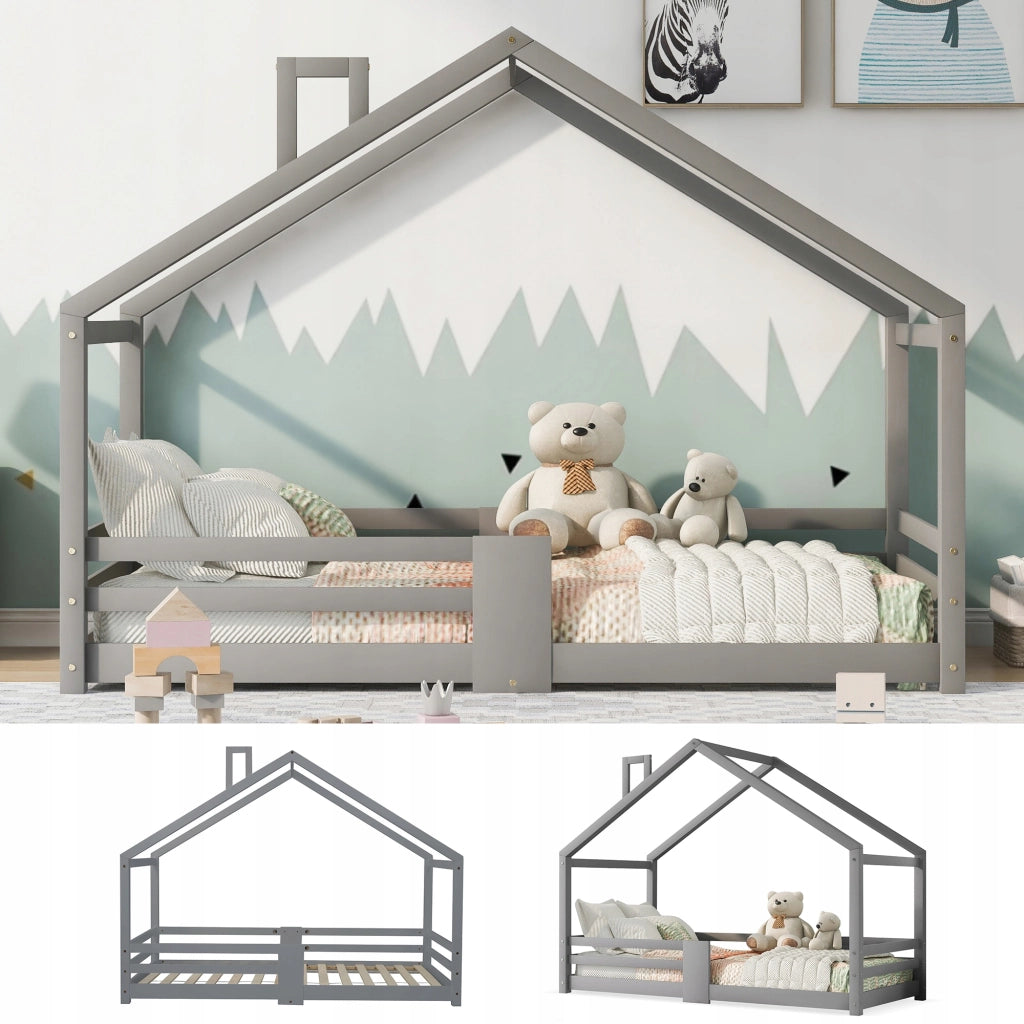 Letto a castello per bambini - Xylo - 90x200 - Grigio