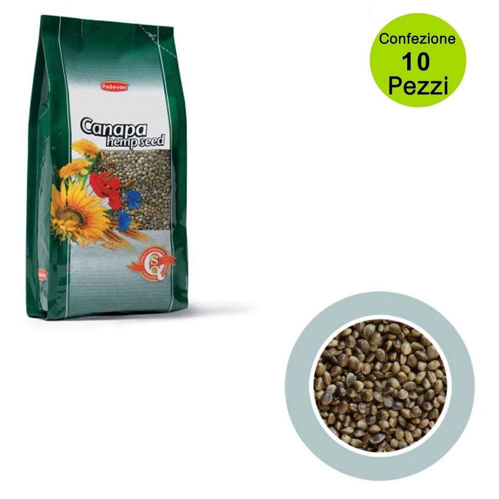 Multipack da 10 pz padovan canapa hempseed mangime semplice