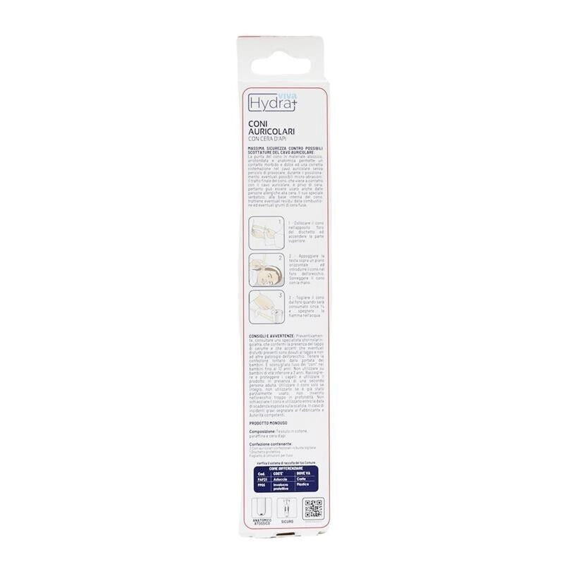 HYDRA VIVA+ CONI AURICOLARI 2 PEZZI  CON ANELLO FERMA FIAMMA