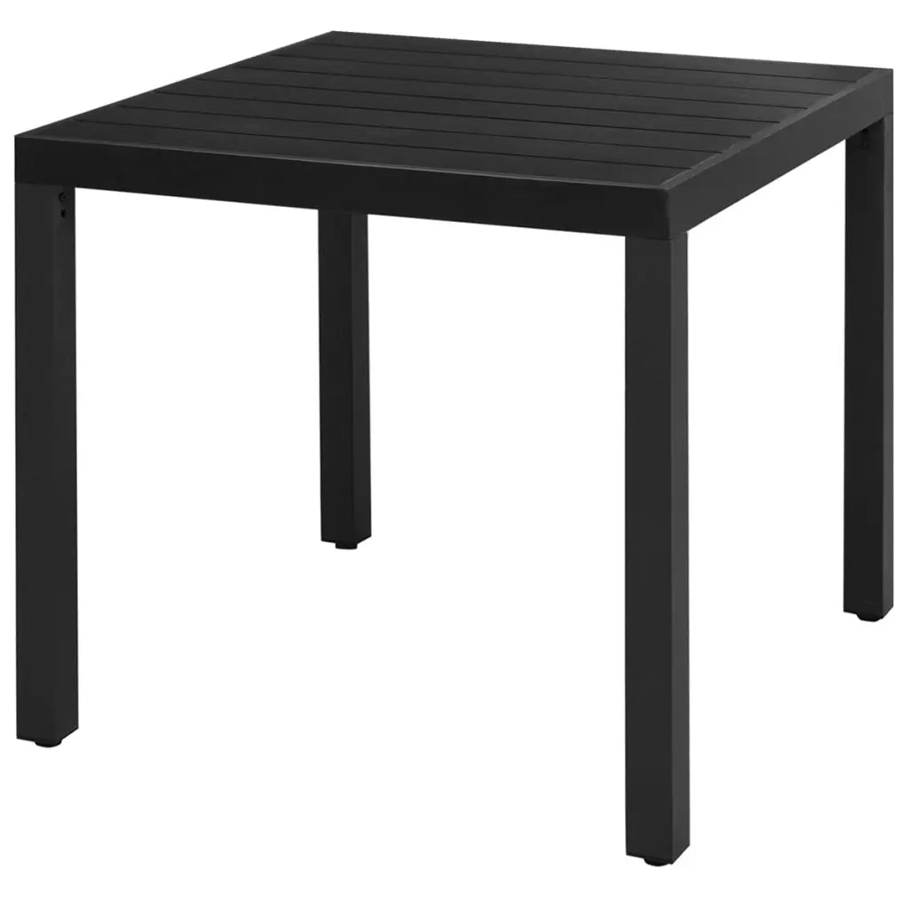 Set da Pranzo da Giardino 3 pz | Set Salotto da Giardino in Rattan PVC Nero