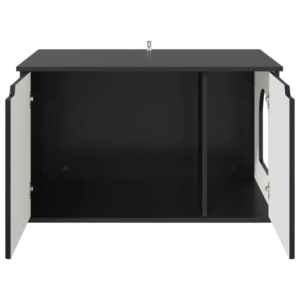 Casa per Gatti Nero 85 x 55 x 50,5 cm Legno multistrato