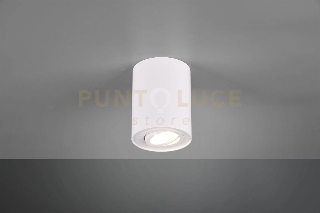 COOKIE CILINDRO SPOT ORIENTABILE BIANCO D. 9,6CM H. 12,5CM 1 LUCE ATTACCO GU10
