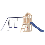 Area giochi all'aperto con altalene scivolo e robuste strutture per arrampicarsi  giochi da giardino 505 x 186 x 214 cm legno di pino massiccio 02_0004977