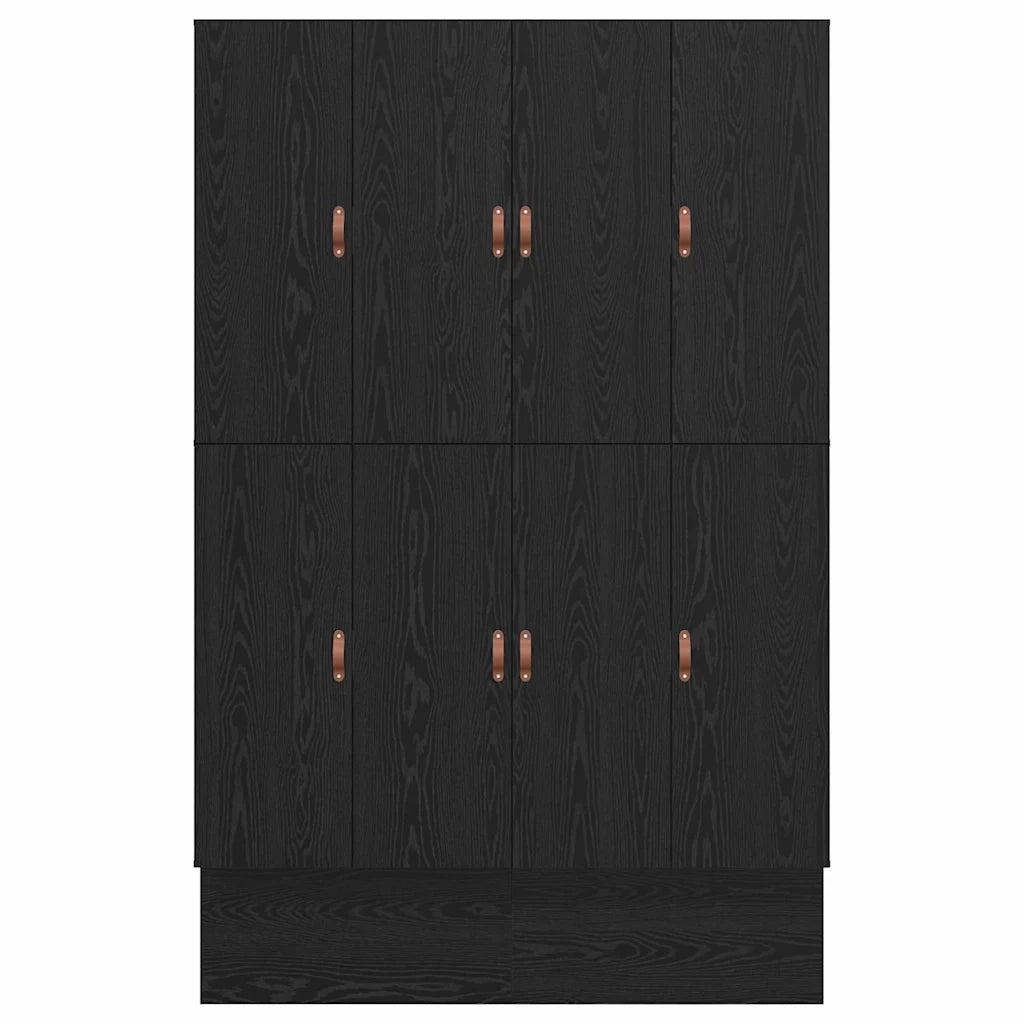 Struttura letto con contenitore con cassetto Rovere Nero 150 cm 3335646