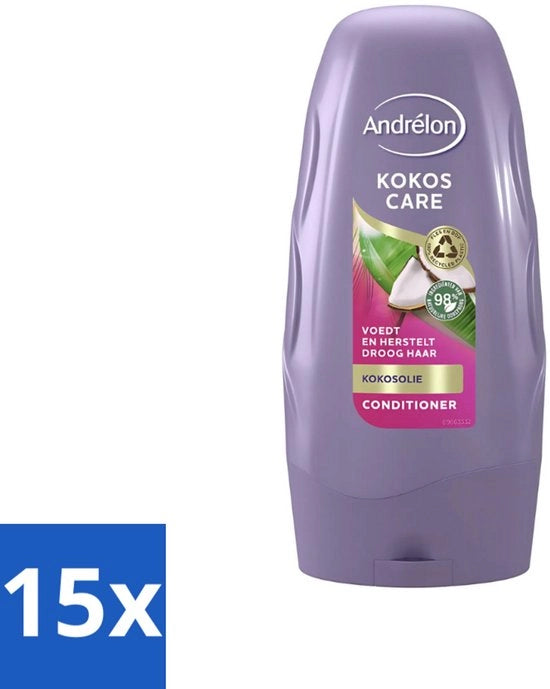 Condizionatore per capelli secchi e danneggiati con olio di cocco e latte di cocco - 250 ml - Idratazione profonda