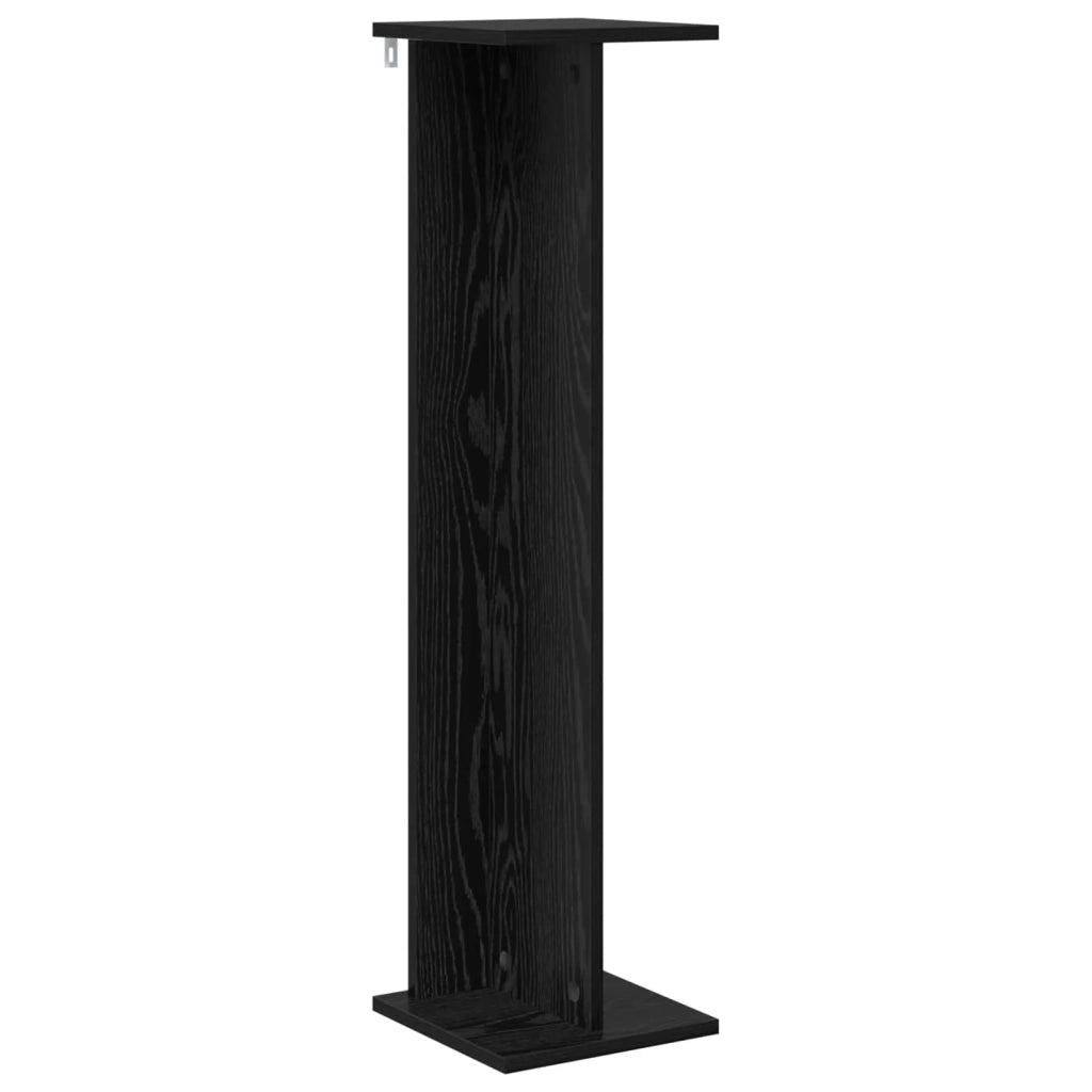Supporto per piante 2 pcs Rovere Nero 25 x 25,5 x 100,5 cm 899629