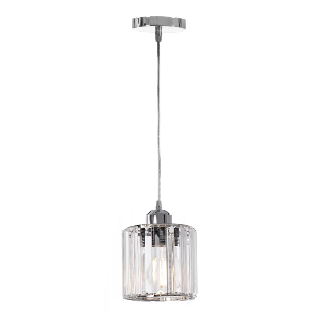 Lampada Da Soffitto Cristallo Argento APP508-1CP