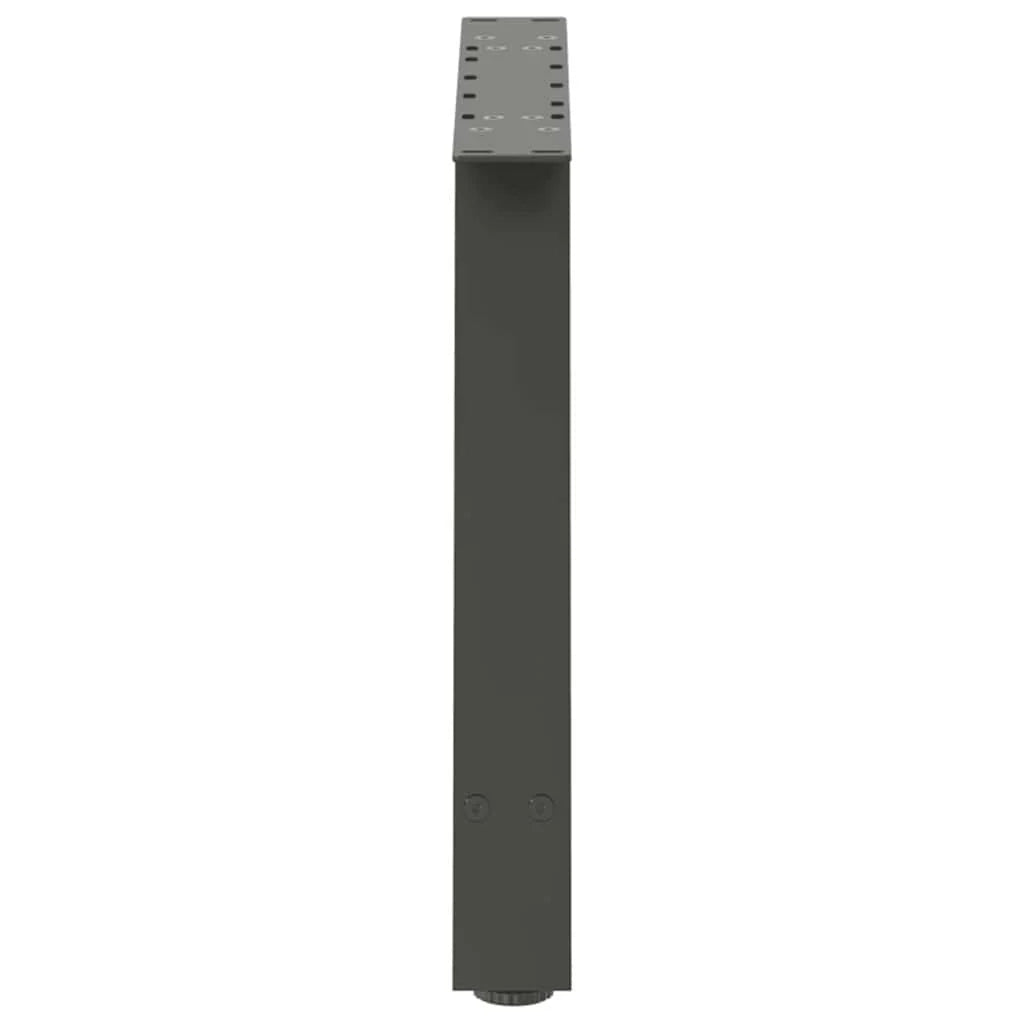 Set di 2 gambe per tavolino da caffè a forma di A 60 x 42-43 cm con piedini regolabili design moderno acciaio antracite 02_0057118