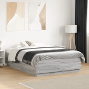 Giroletto-Struttura Letto Grigio Sonoma 120x190 cm in Legno Multistrato 223724