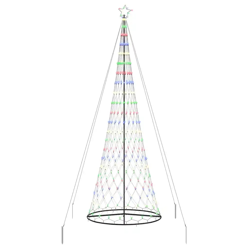 Albero di Natale LED con 455 LED Multicolore 399 cm Metallo 42018794
