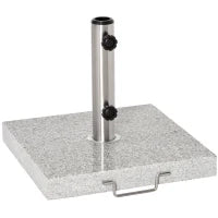 Supporto Base Per Ombrellone da Giardino in Marmo Peso 25kg 40×40×36cm