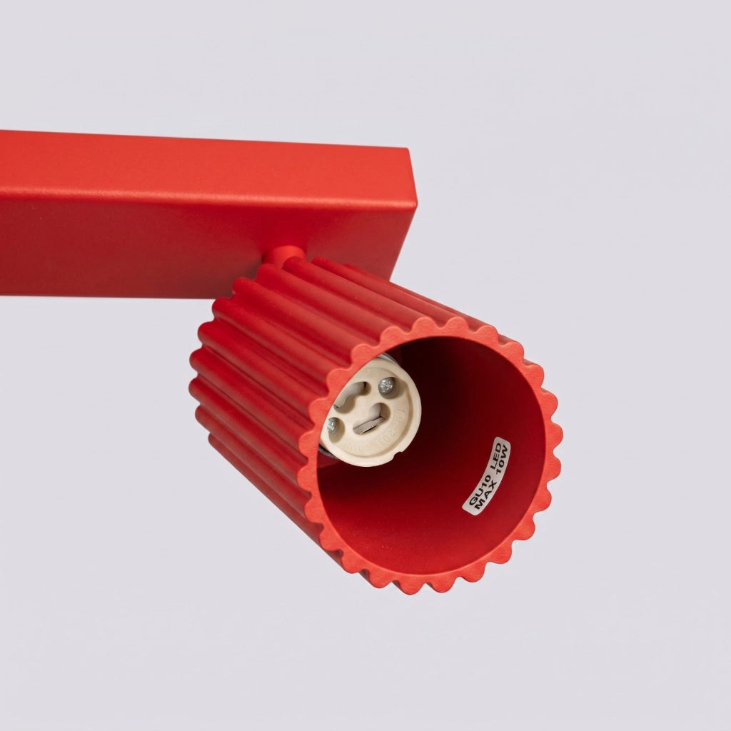 Plafoniera KARBON 3L rosso