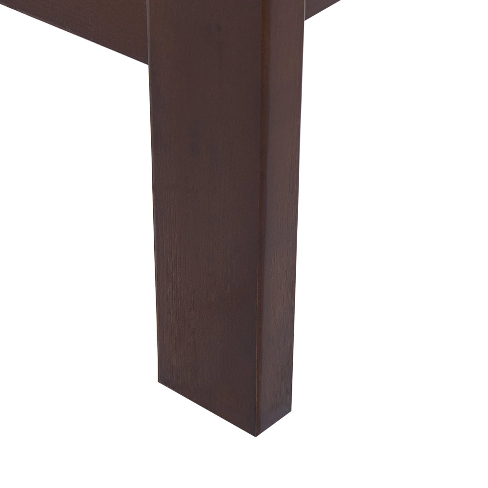 Letto Matrimoniale in Legno Scuro 180 x 200 cm con doghe stile moderno contemporaneo