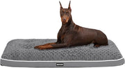 Letto per cani ortopedico, cuscino per cani con doppio strato, asciugabile, gabbia per cani rimovibile, 120 cm per cani grandi, colore grigio medio