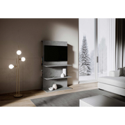 Porta TV B Loki - Antracite Spatolato
