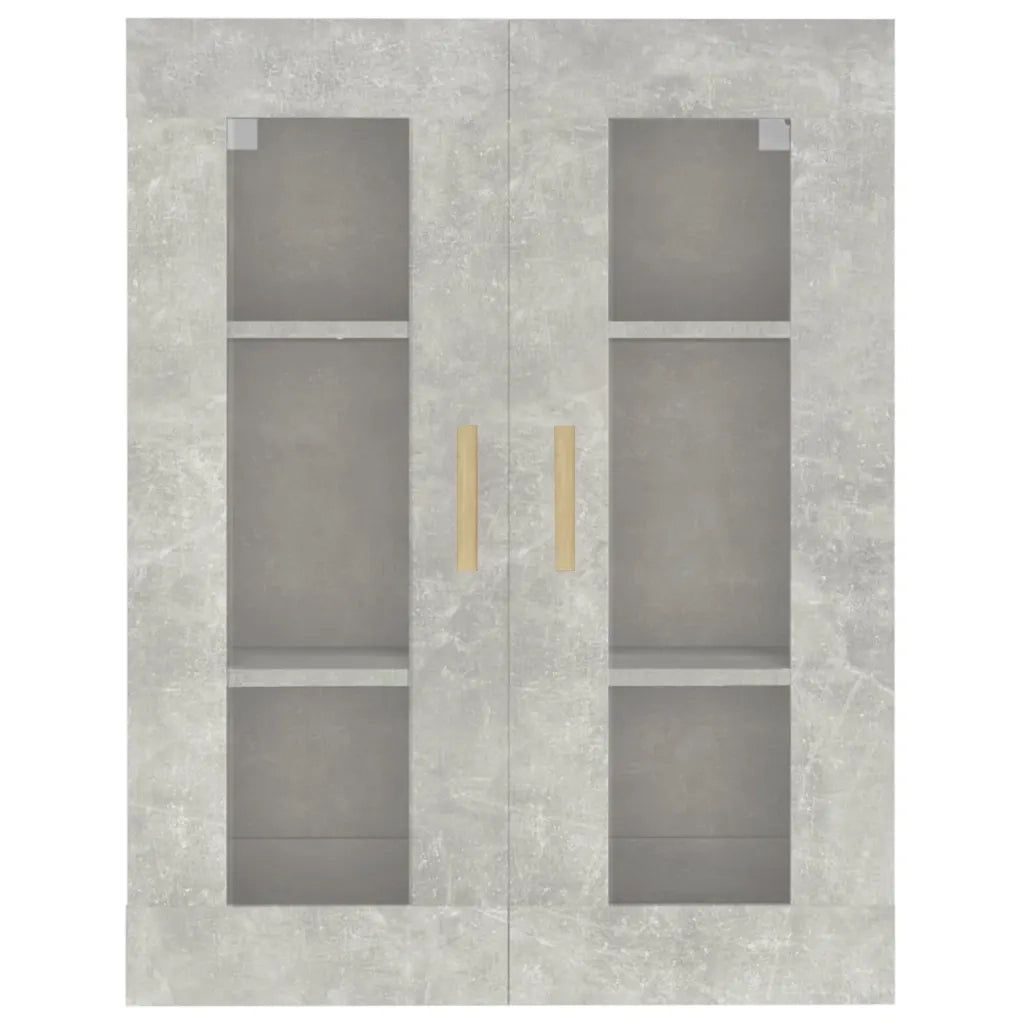 Armadietto Pensile a Parete Grigio Cemento 69,5x34x90 cm CFW8462497