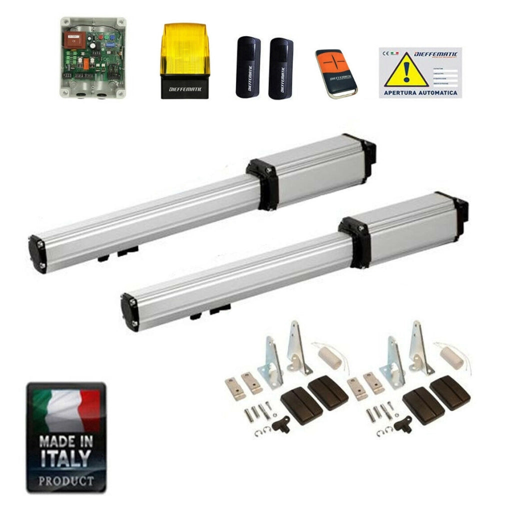 KIT BH CORSA 500 12V MOTORIZZAZIONE CANCELLO 2 ANTE ANTA BATTENTI AUTOMATISMO