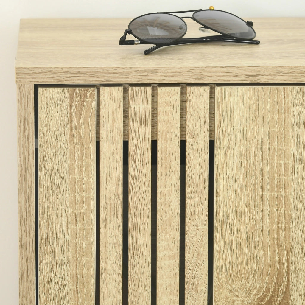 Scarpiera 3 ante 18 paia salvaspazio ¨C Xylo ¨C legno rovere 63x24x117 cm