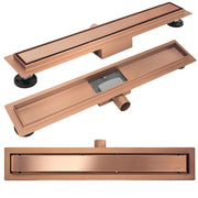 Scarico Lineare Neox Brush Copper 100