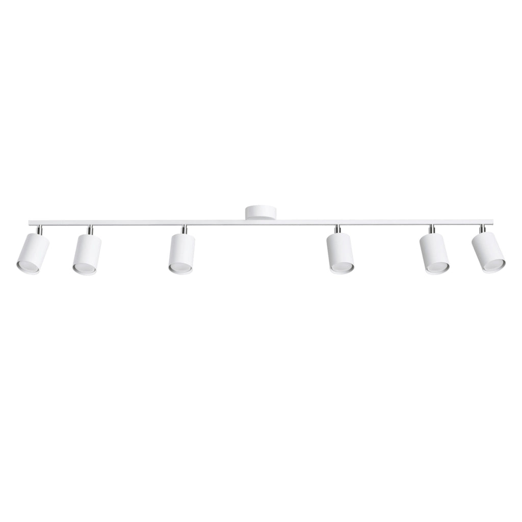 Plafoniera spot moderna 6 luci bianca GU10 Fjello Pure