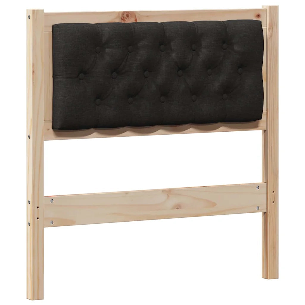 Testiera | Testata Altro Marrone e nero 80 cm Legno di pino massello