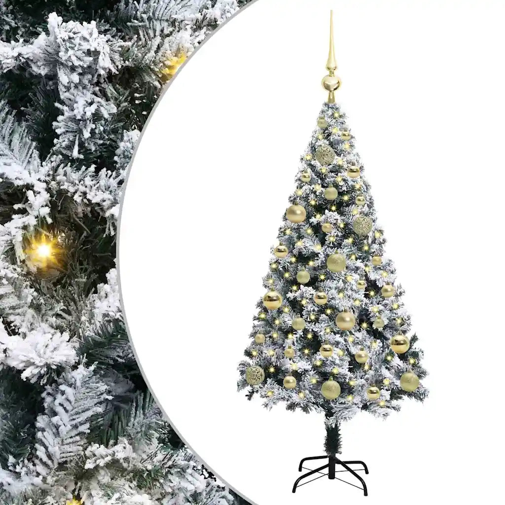Albero di Natale artificiale con 150 LED Bianco 120 cm 3396944