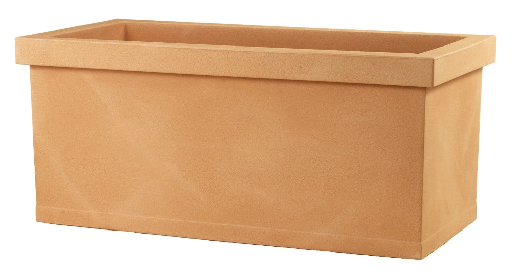 Vaso 100x46x41cm in Resina Tulli Cassetta Liscia Classic 100 Anticato