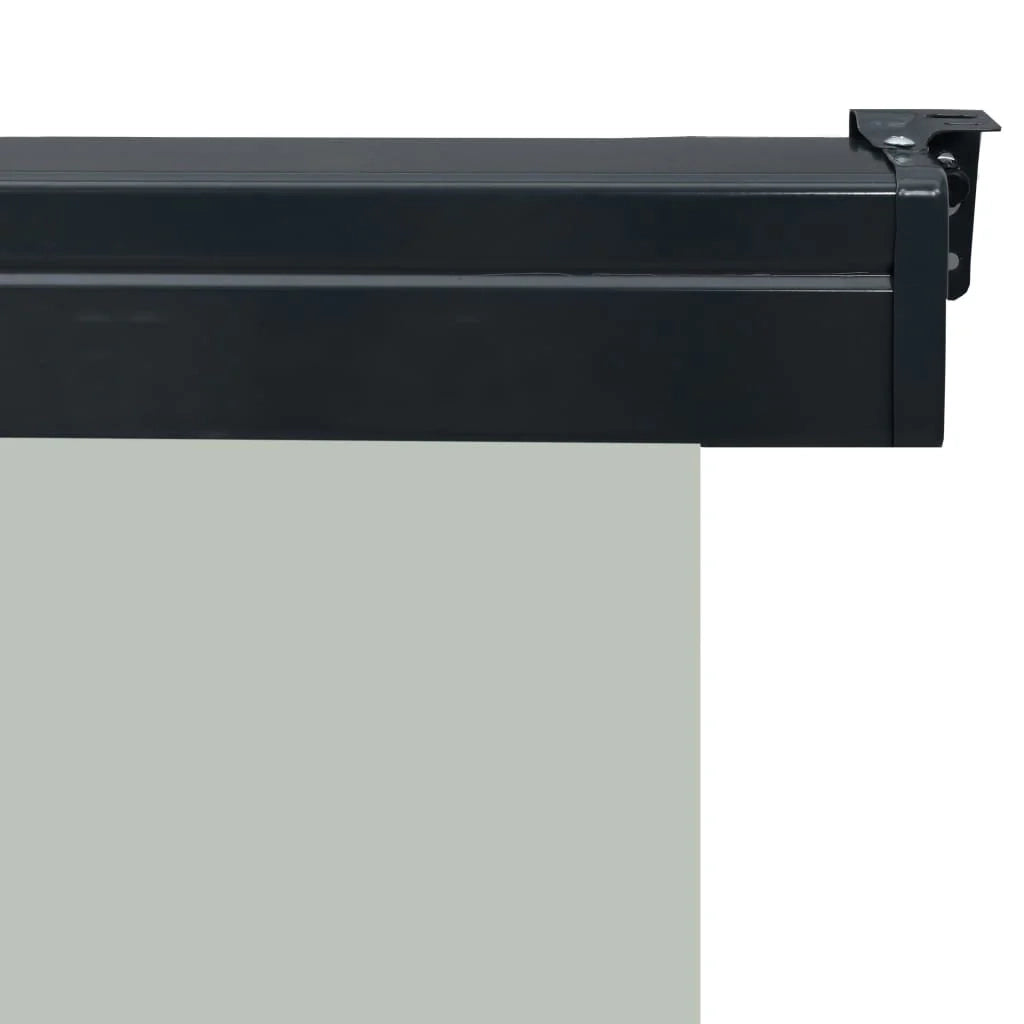 Tenda da sole laterale retrattile/schermo privacy per patio giardino terrazza balcone 80 x 250 cm grigio 02_0007040