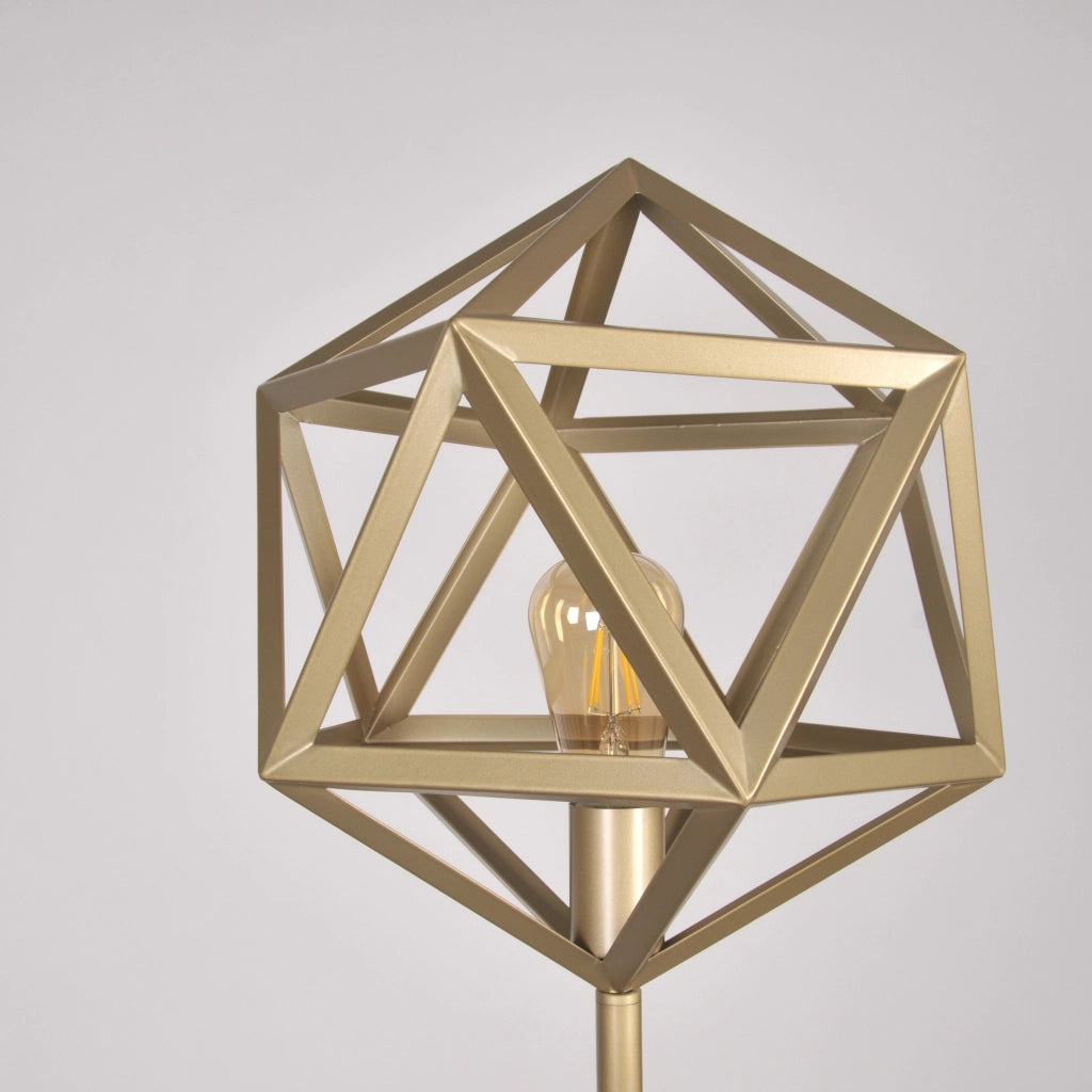 Lampada da terra Polux Denmark in metallo oro E27 165cm