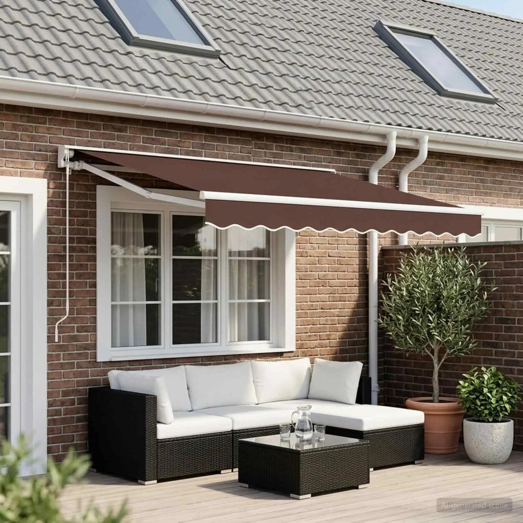 Telo di ricambio per tenda da sole Marrone 235 x 195 cm 42000456