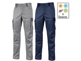 PANTALONE CARGO CRAZY IN TC STRETCH SLIM FIT  tg.2XL  westlake blue    UPOWER