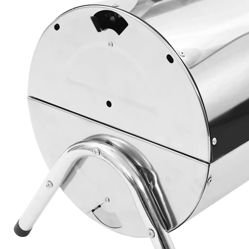 Barbecue da Tavolo Portatile in Acciaio Inox con Doppia Griglia CFW7389814