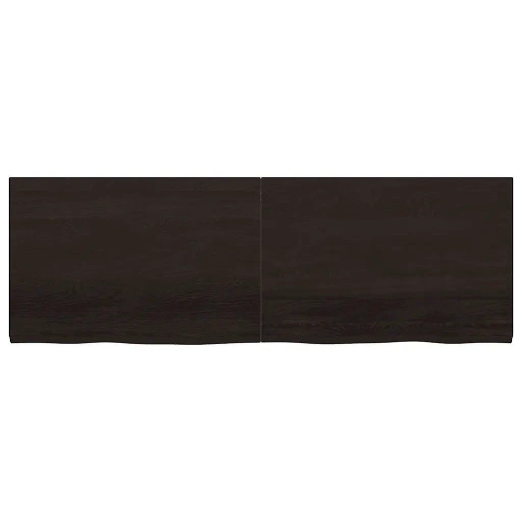 Piano Bagno Marrone Scuro 180x60x(2-4))cm Legno Trattato 3156263