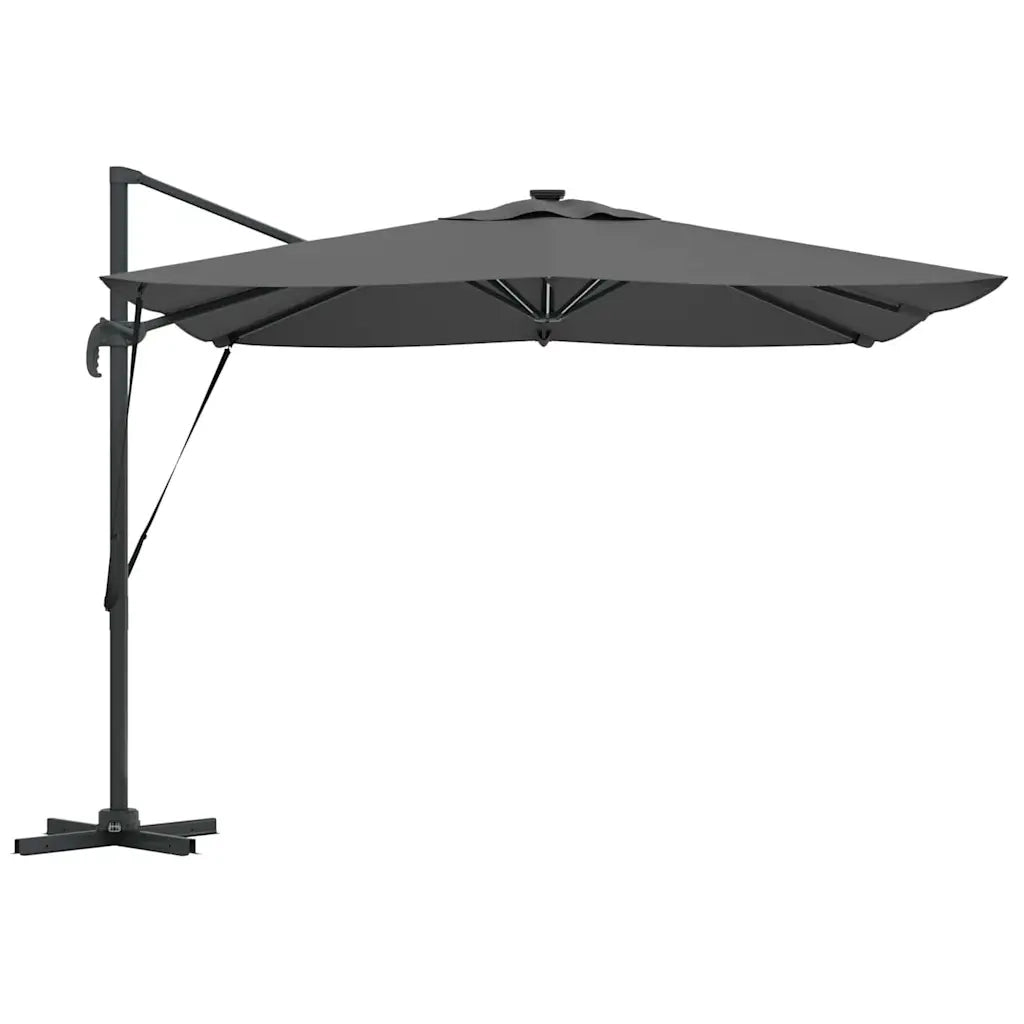 Ombrellone-Ombrello da giardino Antracite 286 x 284 x 270 cm Alluminio e Poliestere