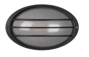 Plafoniera da Esterno Attacco E27 in Alluminio Nero Opaco