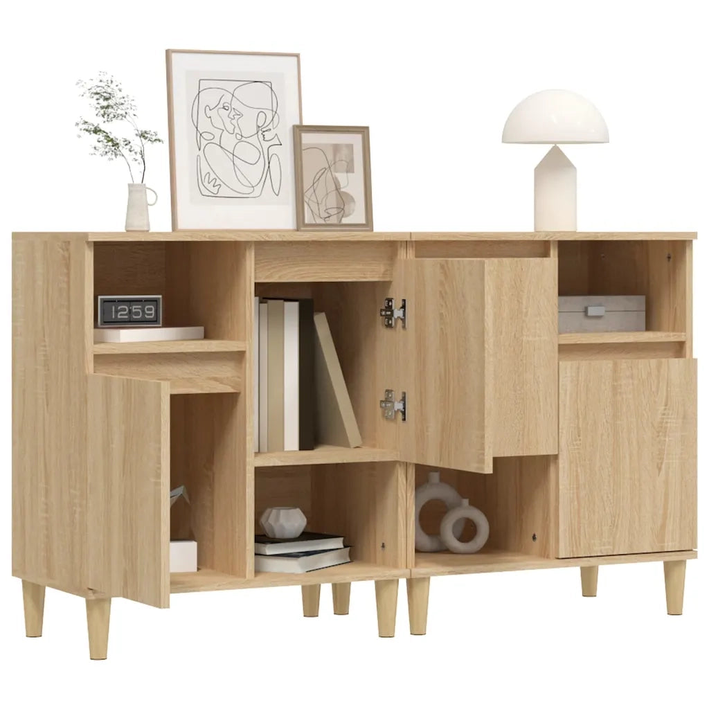 Credenze 2pz Rovere Sonoma 60x35x70 cm in Legno Multistrato 3185722