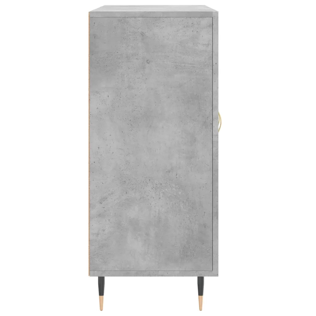 Credenza | Madia | Buffet da pranzo | Armadio da pranzo Grigio Cemento 90x34x80 cm in Legno Multistrato