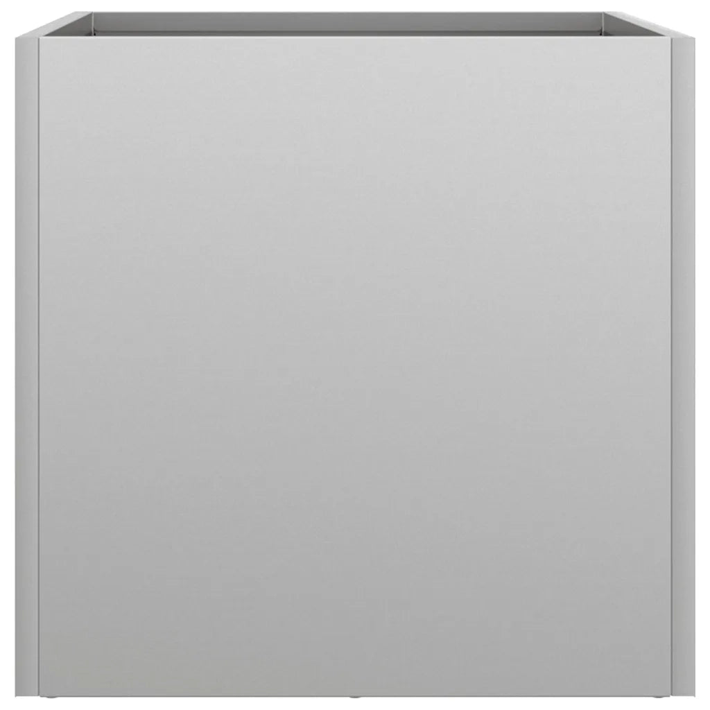 Fioriere 2pz Argento 32x30x29 cm in Acciaio Zincato 841546