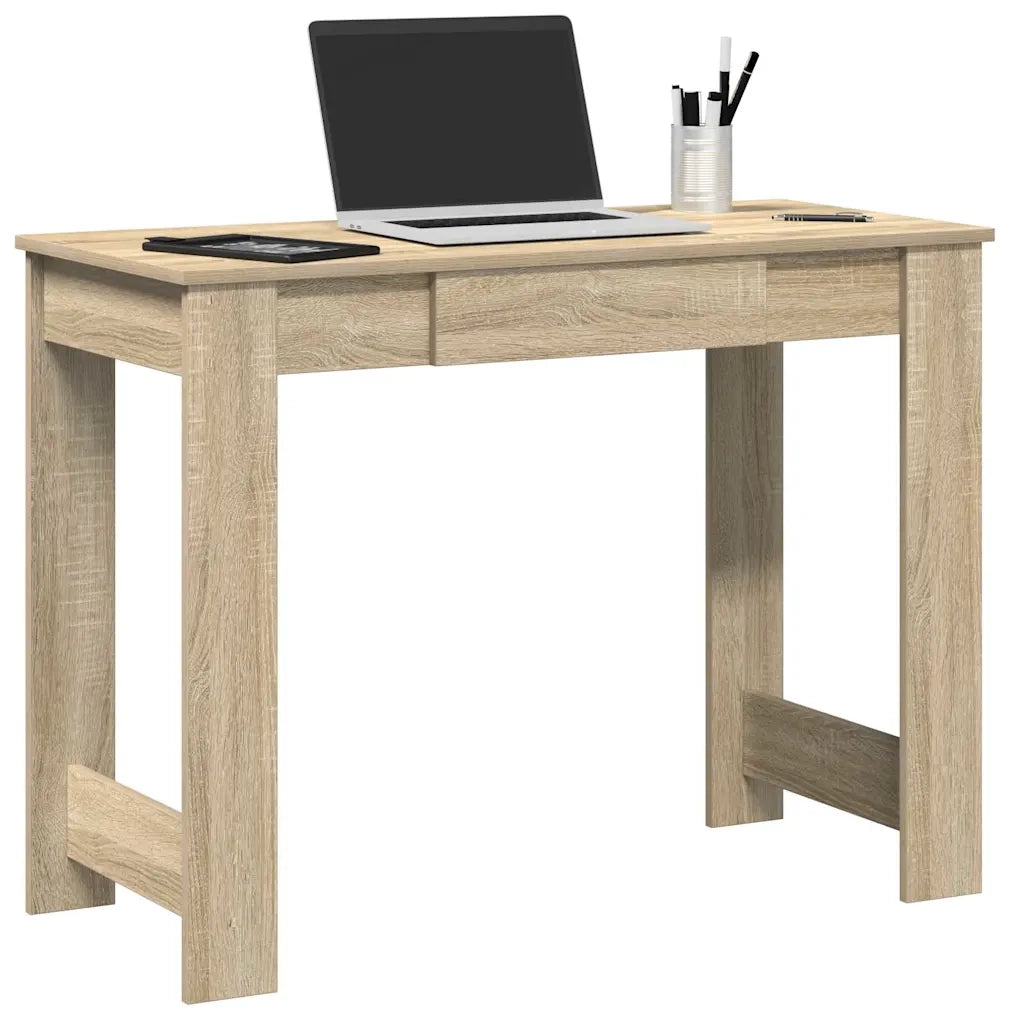 vidaXL Scrivania Rovere Sonoma 100x45x75 cm in Legno Multistrato