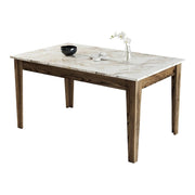 Viverone, Tavolo Fisso 6 Posti, 145x88x75h cm Marrone Noce