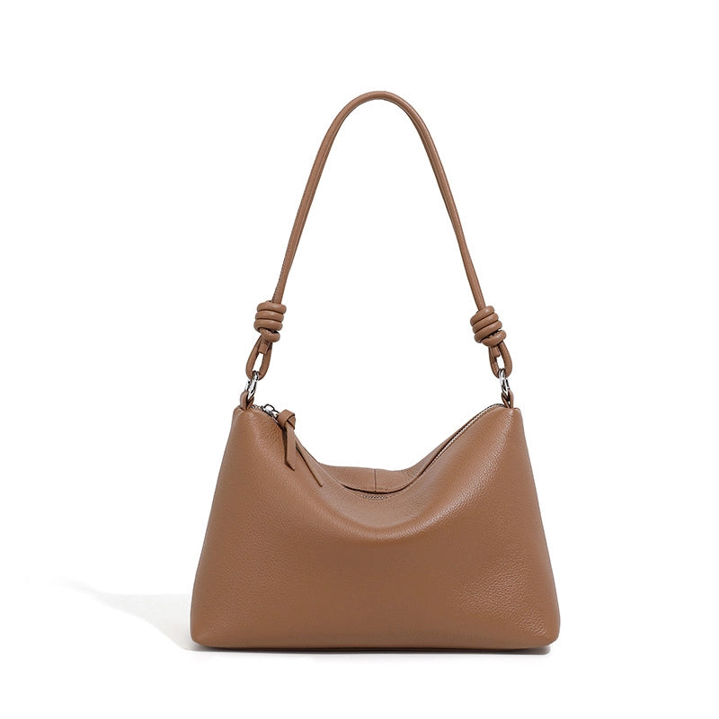 Borsa a tracolla da donna in vera pelle, borsa a mano da donna