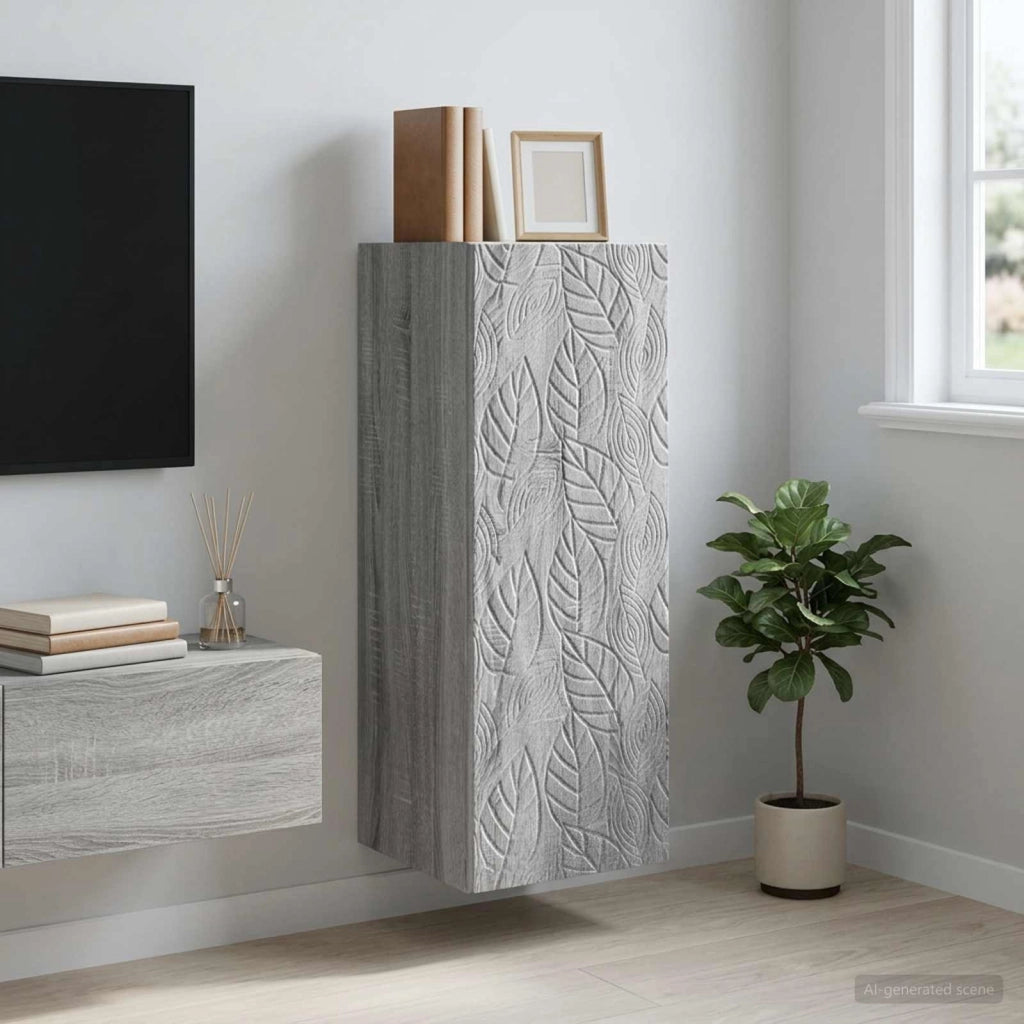 Mobiletto a muro 33 x 34,5 x 90 cm Legno ingegnerizzato 898761